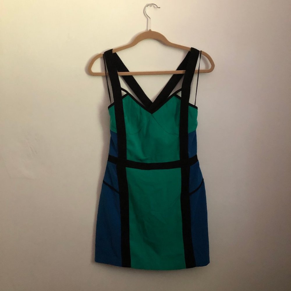 SUGARLIPS COLORBLOCK BODYCON DRESS